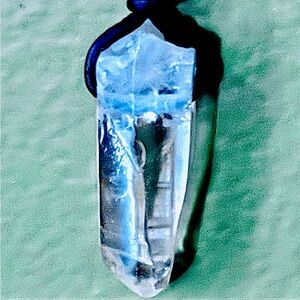 Raw Clear Quartz Crystal Necklace- Healing
